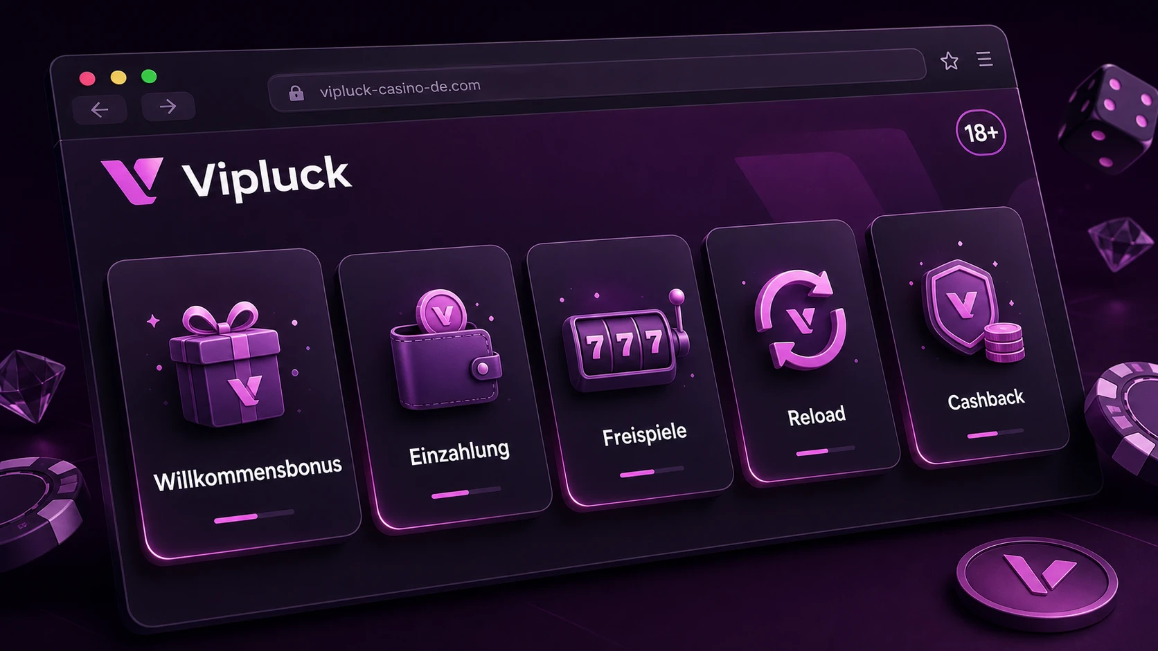 Welche Vipluck Bonusarten sind möglich?